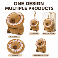 Peluche Capybara Personnalisée Directement de l'Usine avec Tissu Ultra Doux Anti-Stress Cadeau d'Anniversaire Unisexe Marques IP Originales