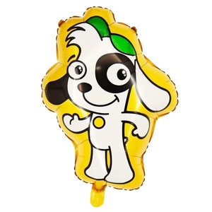 Nuevo Globo DOKI con Diseño de Perro con Gorro Verde, para Fiestas de Cumpleaños Infantiles, de Aluminio - Product Image 3