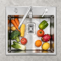 Évier de cuisine professionnel de 24 pouces avec planche à découper, évier de cuisine commercial OEM ODM avec accessoires de poste de travail