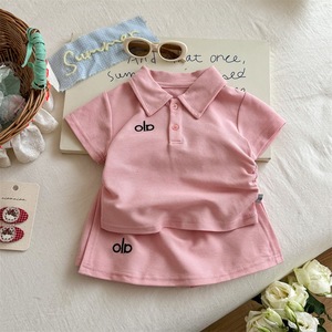 Conjunto de 2 Piezas para Niñas, <span class=keywords><strong>Verano</strong></span> 2026, Top de Manga Corta Estampado + Pantalones, Estilo Casual, Bonito y Elegante, Lavable, para Uso Diario Infantil - Product Image 3