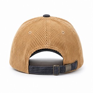 Casquette de baseball personnalisée en velours côtelé avec logo imprimé par transfert thermique, 6 panneaux structurés, visière incurvée, tendance, vente en gros - Product Image 5
