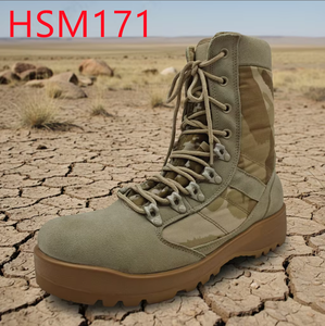 Bottes de combat HWH en cuir suédé naturel anti-déchirure, 8 pouces, camouflage, équipement tactique, populaires au Qatar HSM171 - Product Image 1