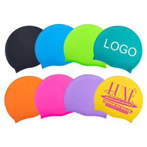 Bonnet de bain en silicone souple et imperméable de luxe pour adultes, personnalisé, 55g, durable, antidérapant et élastique - Product Image 1