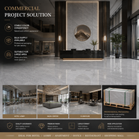 Carrelage en céramique gris clair grand format, finition polie, 4 faces, motif aléatoire, moderne, pour projets commerciaux et résidentiels