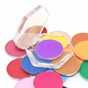 Matte und schimmernde Single Pressed Power Lidschatten Make-up Kosmetik Private Label Pigment Kunststoff Verpackung Lidschatten