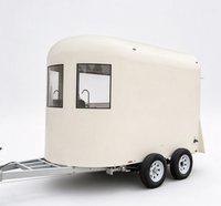 Remorque pour chevaux miniature, bar mobile, remorque pour 4 chevaux, camion de restauration à col de cygne, remorque pour chevaux, norme européenne