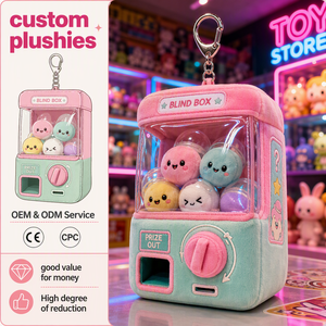 <span class=keywords><strong>Porte</strong></span>-clés en peluche pour distributeur automatique de jouets, accessoire de prix en capsule personnalisé pour les détaillants de collectionables, approvisionnement direct usine - Product Image 1