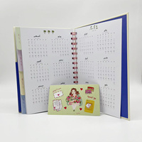 A5 B6 Taille 40 60 Feuilles Cahier de Notes d'Affaires Scolaires Couverture en Spirale Cahier d'Exercices en Spirale avec Logo Personnalisé