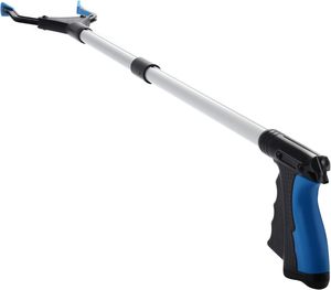 Ramasseur à long manche avec pôle en alliage d'<span class=keywords><strong>aluminium</strong></span> pliable, pince sanitaire, pince à déchets, outil de nettoyage - Product Image 1