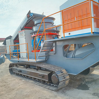 Máquina trituradora móvil rastreable CFTC para grandes proyectos