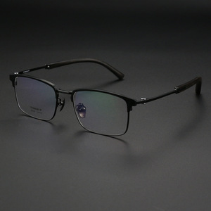 Stylish unisex gỗ đàn hương vuông kính kinh doanh cao đầu óc đầy đủ khung cho khuôn mặt lớn Vòng phù hợp với cận thị Kính mắt <span class=keywords><strong>Frames</strong></span> - Product Image 1