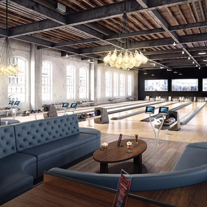 Muebles de entretenimiento para hostelería comercial personalizados Y Sharp bar <span class=keywords><strong>restaurante</strong></span> lugar deportivo cabina de bolos asientos para hotel - Product Image 2
