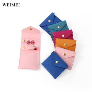 WEIMEI - Bolsa de Viaje Personalizada con Logotipo para Guardar Joyas, Mini Bolsa de Microfibra Portátil para Guardar Aretes y Collares - Product Image 2