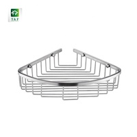Panier d'angle triangulaire de salle de bain en acier inoxydable, étagère de rangement, panier d'angle simple