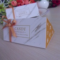 Boîte cadeau personnalisée pour bonbons pour mariage, fête d'anniversaire, boîte à friandises personnalisée avec impression de votre logo, matériau écologique