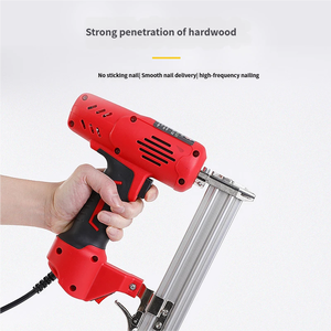 Pistola de Clavos Eléctrica Neumática Manual, Engrapadora de Carpintería de Alta Resistencia para Decoración, Trabajos de Madera en el Hogar y Bricolaje - Product Image 3