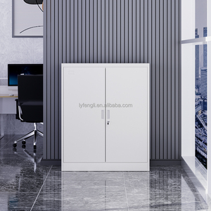Armoire de classement en acier moderne et polyvalente, verrouillable, couleur RAL personnalisée, revêtement en poudre durable pour bureau, maison, cuisine, chambre, salon - Product Image 2