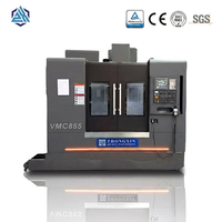 Centre d'usinage CNC VMC855 haute vitesse pour la production de pièces en série et la fabrication de moules, fraiseuse verticale industrielle robuste