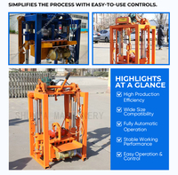 Petits projets de construction très rentables : Machine mobile de fabrication de briques creuses en béton QM2-45 pour la construction