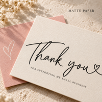 Cartes de remerciement simples et minimalistes pour l'emballage, cartes de remerciement personnalisées avec texte écrit, cartes de remerciement pour les petites entreprises, cartes de remerciement pour les clients