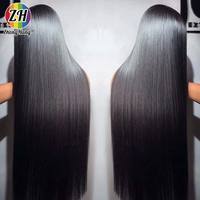 Perruque Lace Frontale HD Complète Sans Colle 30-32 Pouces 13x6, Perruque Frontale en Dentelle Cheveux Humains Vietnamiens Bruts Vierge pour Femmes Noires