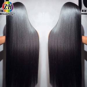 Perruque Lace Frontale HD Complète Sans Colle 30-32 Pouces 13x6, Perruque Frontale en Dentelle Cheveux Humains Vietnamiens Bruts Vierge pour Femmes Noires - Product Image 1