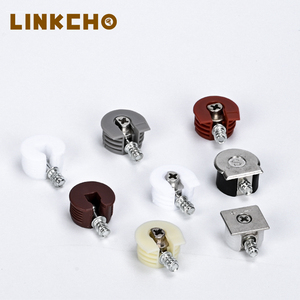 Linkcho 12mm ba-trong-một hình chữ nhật hình chữ T/bán tròn Bảng điều khiển Tủ nối Fastener Kệ hỗ trợ màu đen mạnh mẽ - Product Image 6