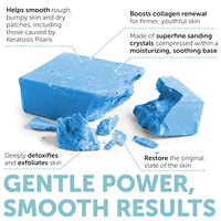 Savon Solide Exfoliant Fait Main à 10% d'AHA et de Micro-Péremite pour le Corps, Idéal pour la Kératose Pilaire (Marque Privée)