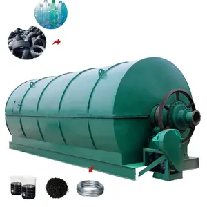 pyrolysis plant Rubber tires convert to diesel oil thermolysis machine