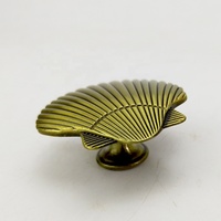 Poignées en zinc en forme de grande coquille marine pour meubles de cuisine, armoires et tiroirs – Tirants durables