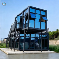 Maison conteneur moderne détachable avec résidence préfabriquée luxueuse à 2 chambres pour villa et appartement