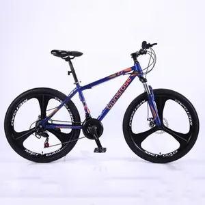 Fabrika kaynağı 26-Inch çift disk fren dağ bisikleti 21-Speed dişli döngüsü ile çelik çatal OEM Bicicleta Mtb sıradan Pedal tipi