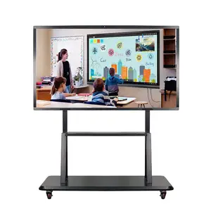 Placa inteligente interativa Sigital para ensino, placa inteligente LCD de 55-110 polegadas