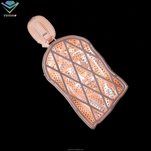 Colgante de Jesús Personalizado de Moda, Dijes para Collar, Plata S925, Chapado en Oro Rosa, con Incrustaciones de Diamantes Moissanite, Estilo Hip Hop - Product Image 4