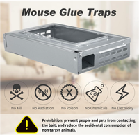 Station d'appât robuste en métal pour rats, piège à souris et taupes extérieur, conception pour attraper les animaux, boîte de capture de rongeurs pour le contrôle des nuisibles