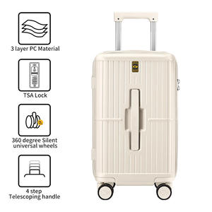 <span class=keywords><strong>Valise</strong></span> de cabine pour ordinateur portable de 30 pouces, grande capacité, avec serrure, poignée rigide, roues pivotantes, bagage à roulettes léger et portable - Product Image 6