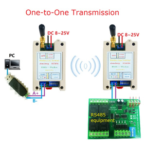 Rt5bf0 <span class=keywords><strong>DC</strong></span> 12V 24V Din Rail Dip chuyển RS485 thu phát không dây 20dBm-121dbm UART máy phát và máy thu modbus rtu mô-đun - Product Image 4