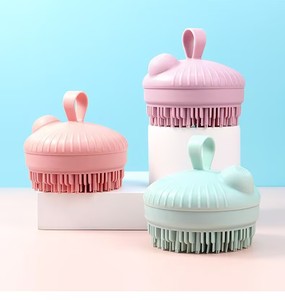 Brosse multifonctionnelle en silicone pour le lavage et le massage des cheveux, idéale pour le shampoing et le bain - Product Image 6