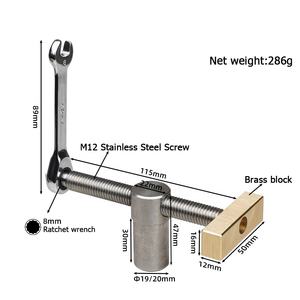 2 Pack panca morsetto cane 3/4 pollici pinze fori per la lavorazione del legno regolabile banco di lavoro fermo - Product Image 2
