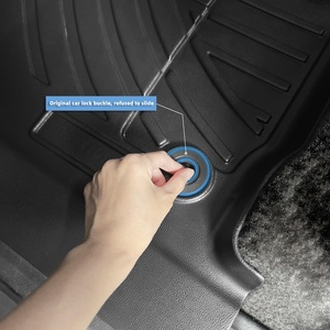 Alfombrillas 3D Antideslizantes y Fáciles de Limpiar para Auto, Alfombra para Maletero Trasera para KIA SELTOS 2019-ON, Venta al Por Mayor - Product Image 4