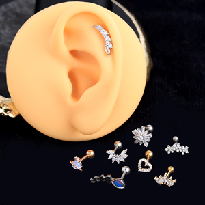 Sexe 2025 Hotselling <span class=keywords><strong>Oreille</strong></span> <span class=keywords><strong>Tragus</strong></span> Cartilage Boucles D'oreilles Helix Daith Body Piercing Bijoux Avec <span class=keywords><strong>Prix</strong></span> De Gros - Product Image 6