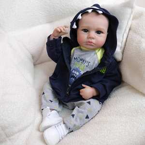 Muñeco <span class=keywords><strong>de</strong></span> Juguete <span class=keywords><strong>de</strong></span> Cuerpo Completo <span class=keywords><strong>de</strong></span> 49 cm, Bebé Reborn <span class=keywords><strong>de</strong></span> Silicona Suave Realista - Product Image 5