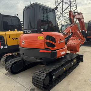 Excavadora de cadenas pequeña Kubota KX163 de 5.6 toneladas, de segunda mano, con pocas horas de uso, cero cola, para construcción interior y paisajismo. - Product Image 3