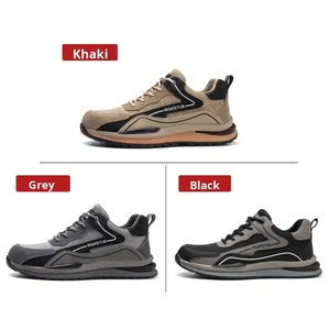 Chaussures de travail légères toutes saisons pour hommes OEM, anti-écrasement, anti-perforation, respirantes, industrielles - Product Image 2