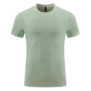 Camiseta de Secado Rápido para Hombre, Nailon, Color Verde Musgo, Ropa Deportiva, Manga Corta - Product Image 1