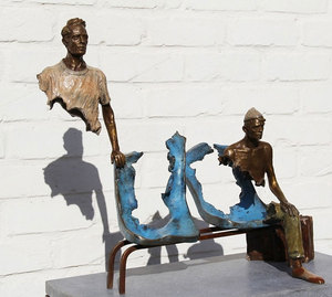 Scultura in Bronzo Personalizzata di <span class=keywords><strong>Bruno</strong></span> a Grandezza Naturale, Ritratto Realistico - Product Image 3