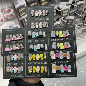 <span class=keywords><strong>Ongles</strong></span> artificiels de luxe réutilisables en acrylique pur, lisses et de haute qualité, faits à la main, <span class=keywords><strong>pour</strong></span> femmes, qualité salon - Product Image 3