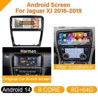 Nuevo Android 14 MTK 8 Core 8 + 128G pantalla táctil de 10,25 pulgadas para Jaguar XJ 2010-2019 navegación GPS REPRODUCTOR DE Radio Multimedia Carplay