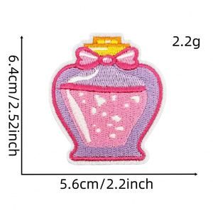 New Iron on Embroidery <b>pink</b> Crown Handbag Mouth Bikini Sunglass Disco Ball Lip Ring Patch for Clothes Hat Decoration Gift - Product Image 3
