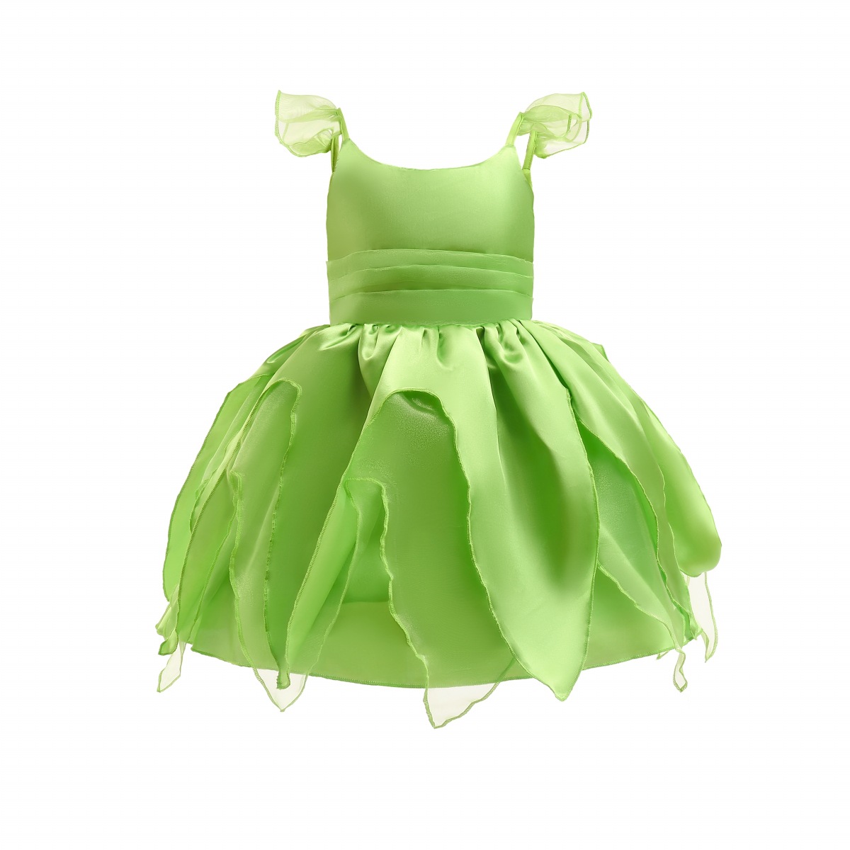 Tinkerbell Dress with Flower Fairy Wings - Kids Princess Costume Tinkerbell Dress with Flower Fairy Wings - Kids Princess Costume